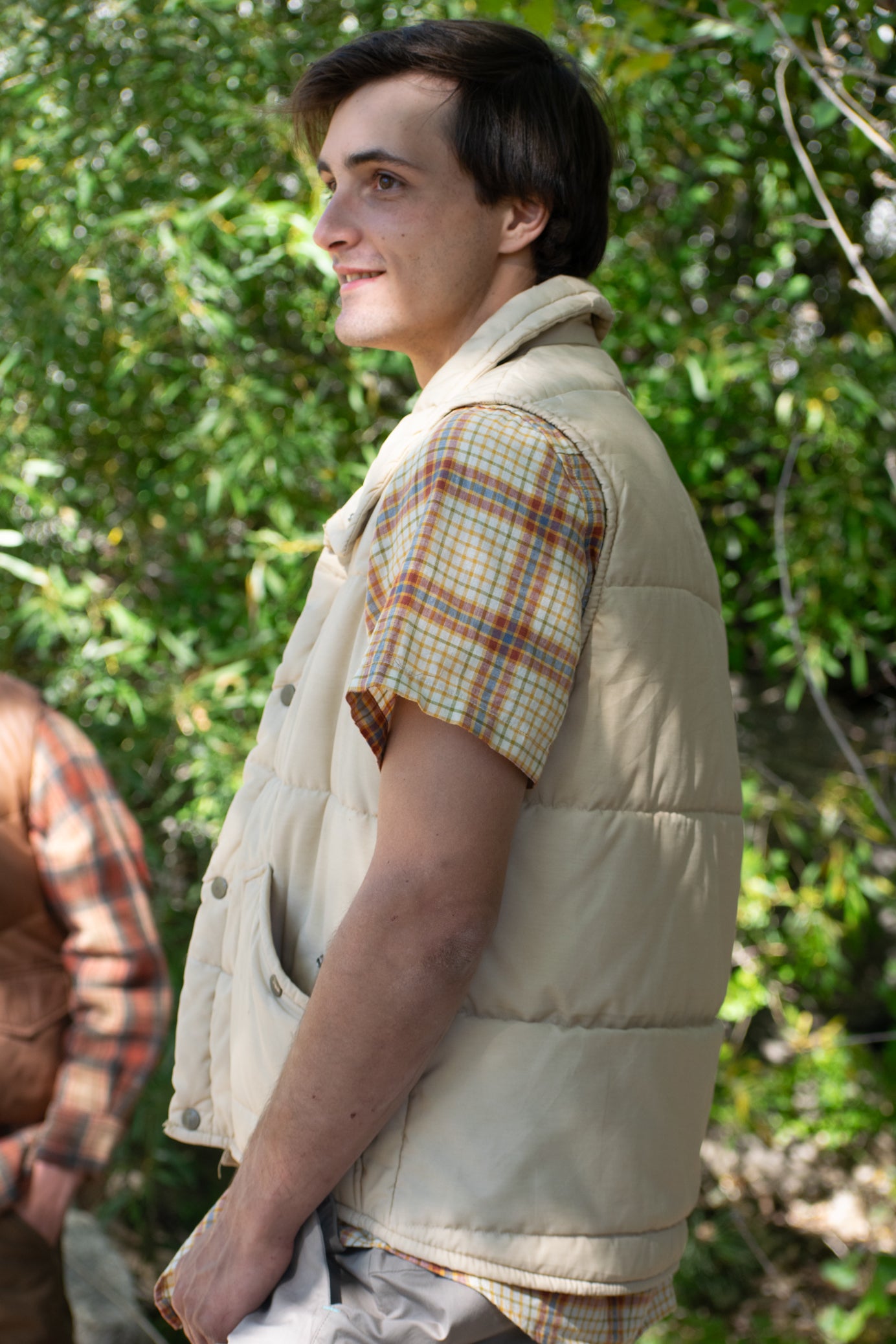 Key Imperial Khaki Winter Vest with Cozy Flannel Lining