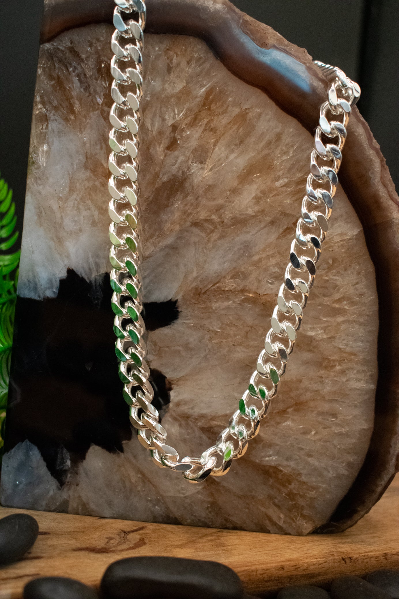 Brewers Streling Silver Cuban Link Chain