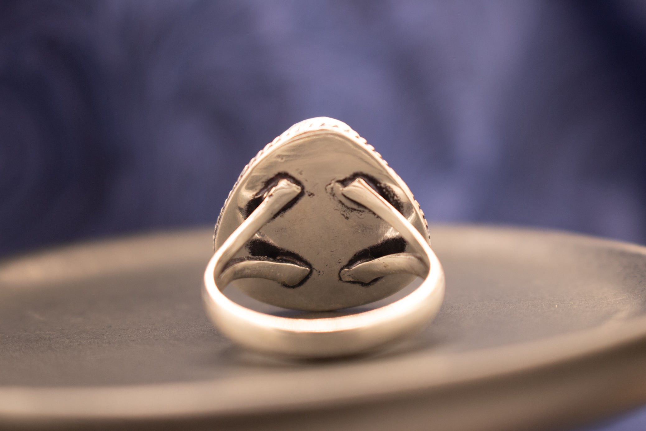 Raw Turquoise Ring Sterling Silver Size 9