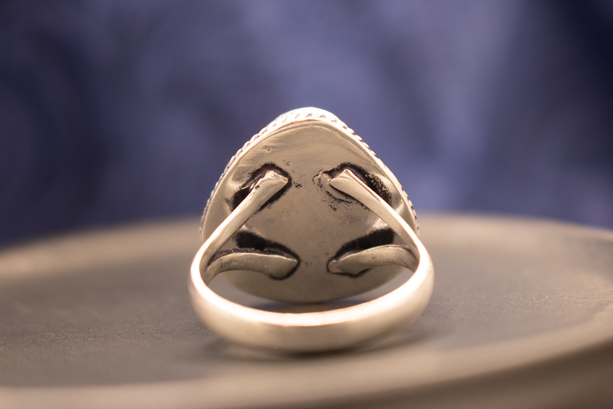 Raw Turquoise Ring Sterling Silver Size 9