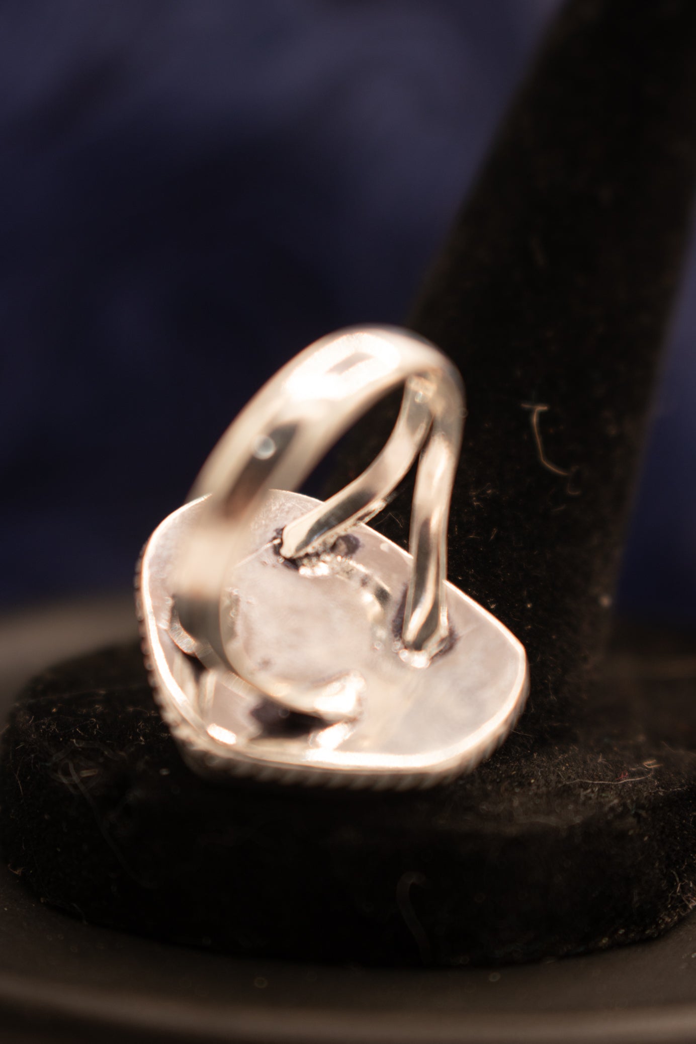 Raw Turquoise 925 Sterling Silver Ring Size 6