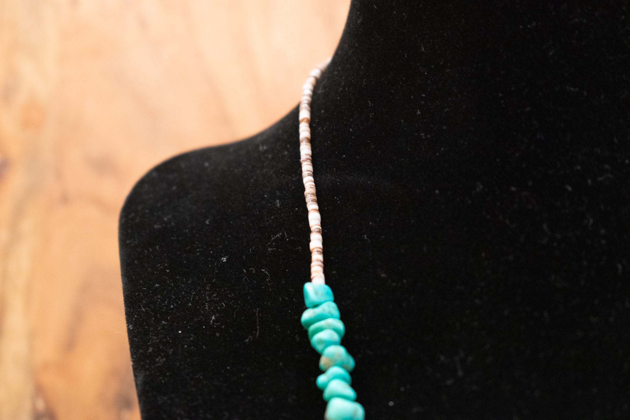 Navajo Indian Battle Mountain Turquoise Stone Nugget Necklace