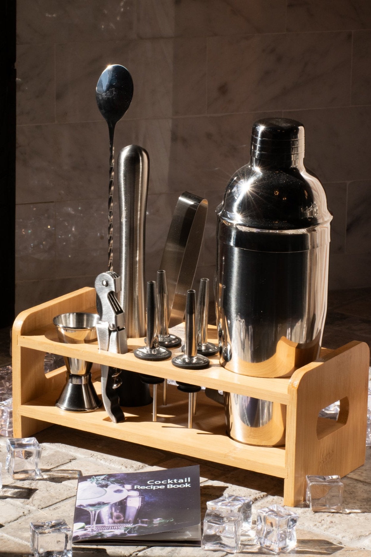 Mixology Bartender Kit with Stand Bar Tool Set