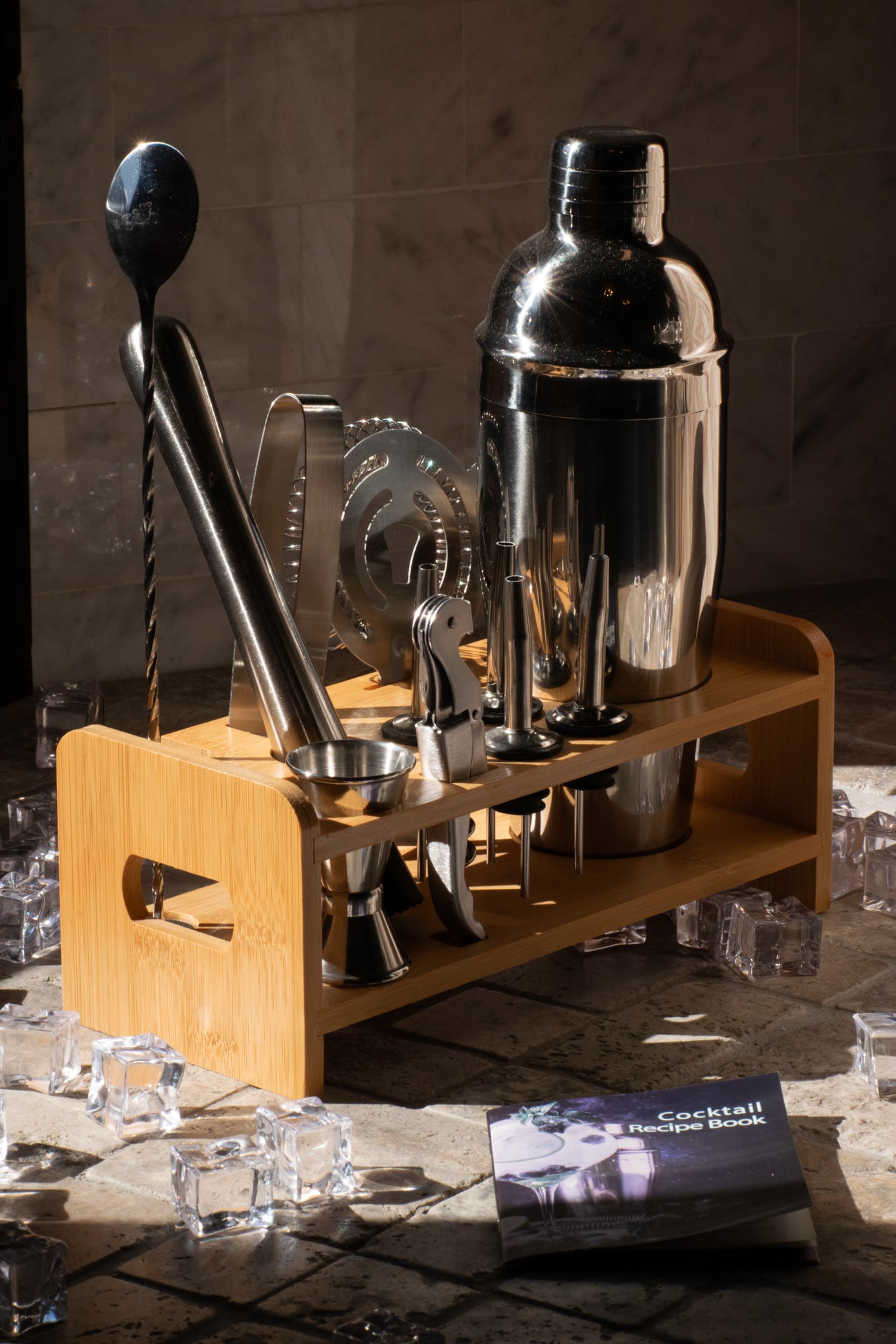 Mixology Bartender Kit with Stand Bar Tool Set