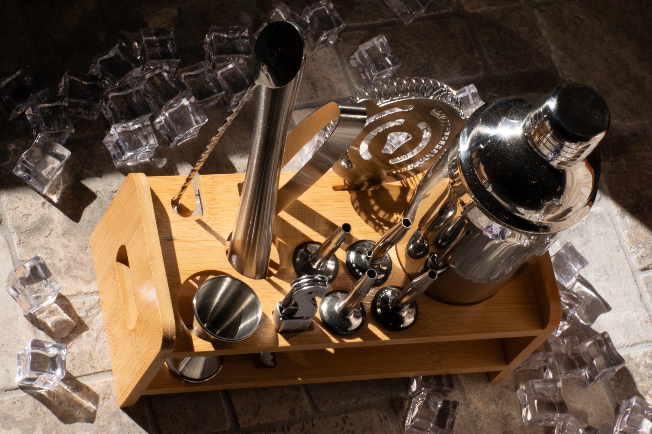 Mixology Bartender Kit with Stand Bar Tool Set