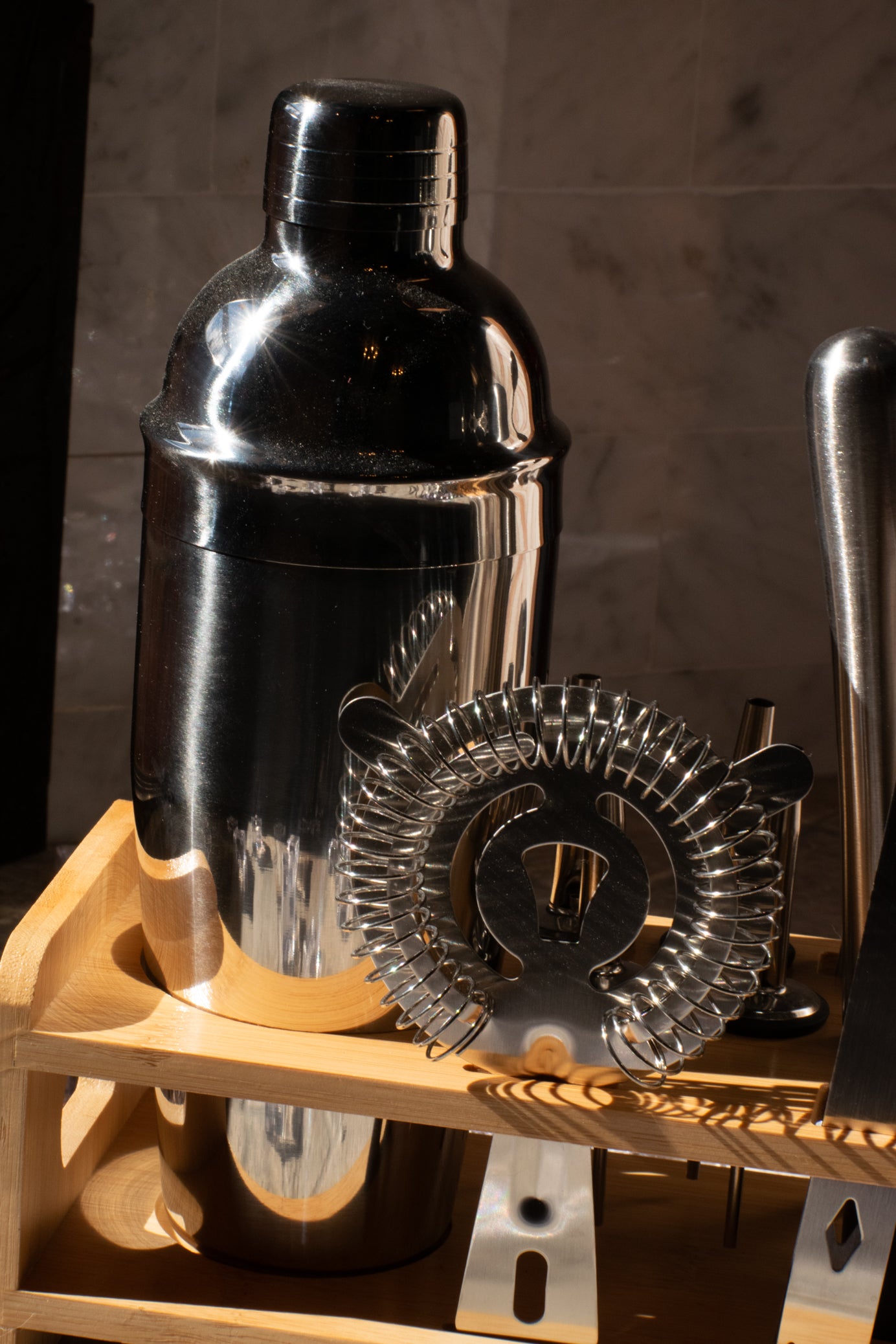 Mixology Bartender Kit with Stand Bar Tool Set