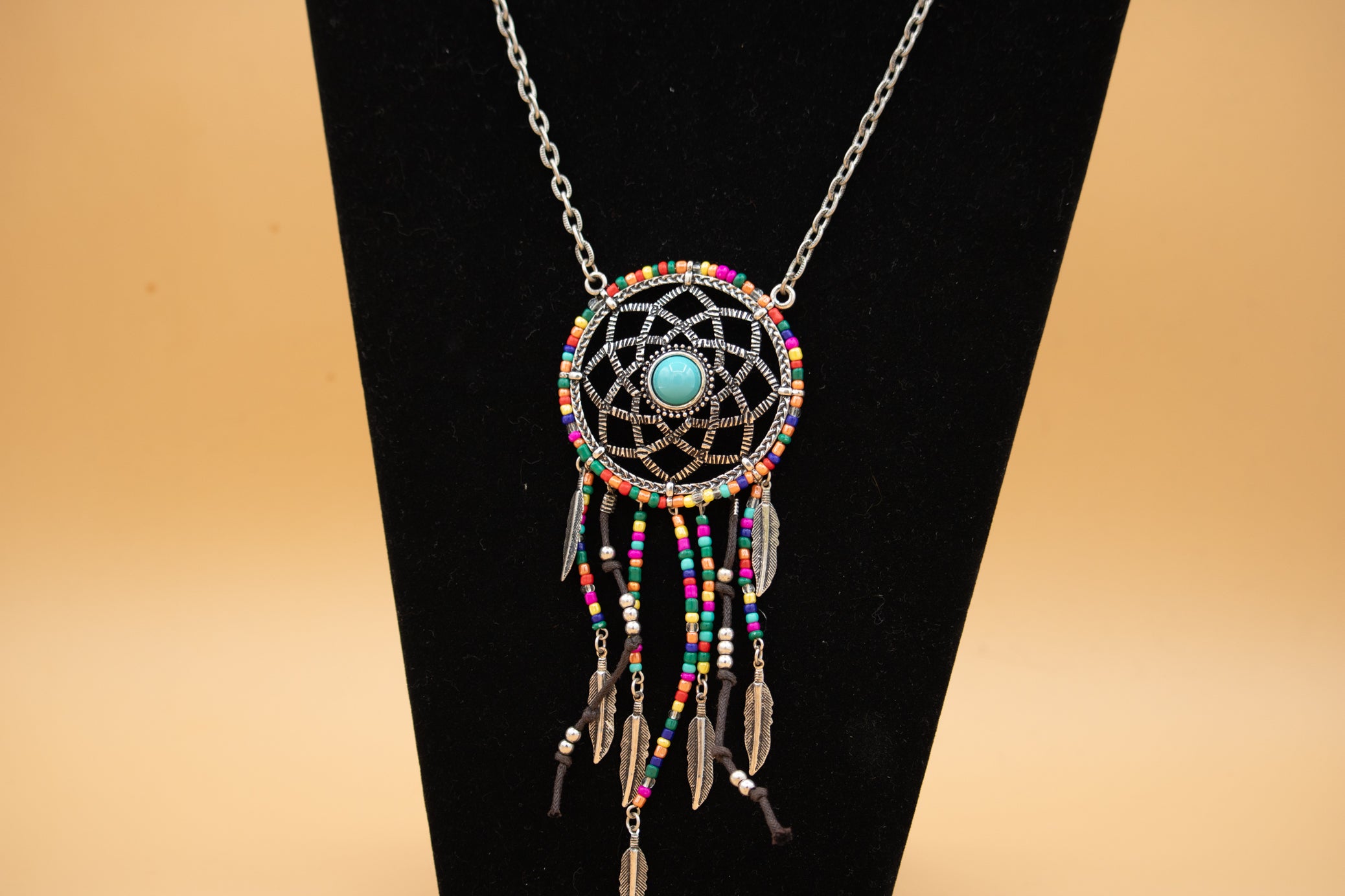 Colorful Dream Catcher Necklace
