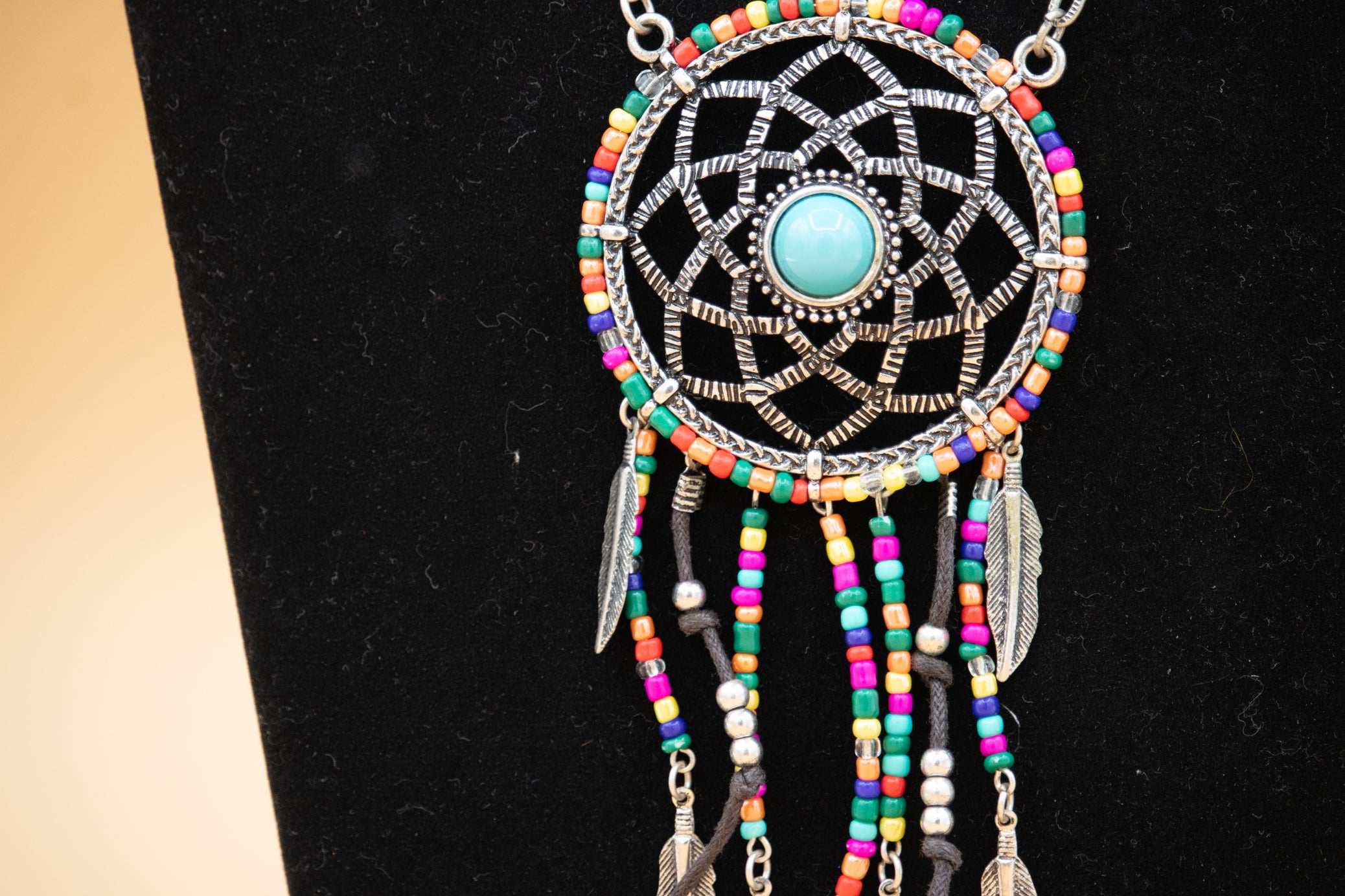 Colorful Dream Catcher Necklace