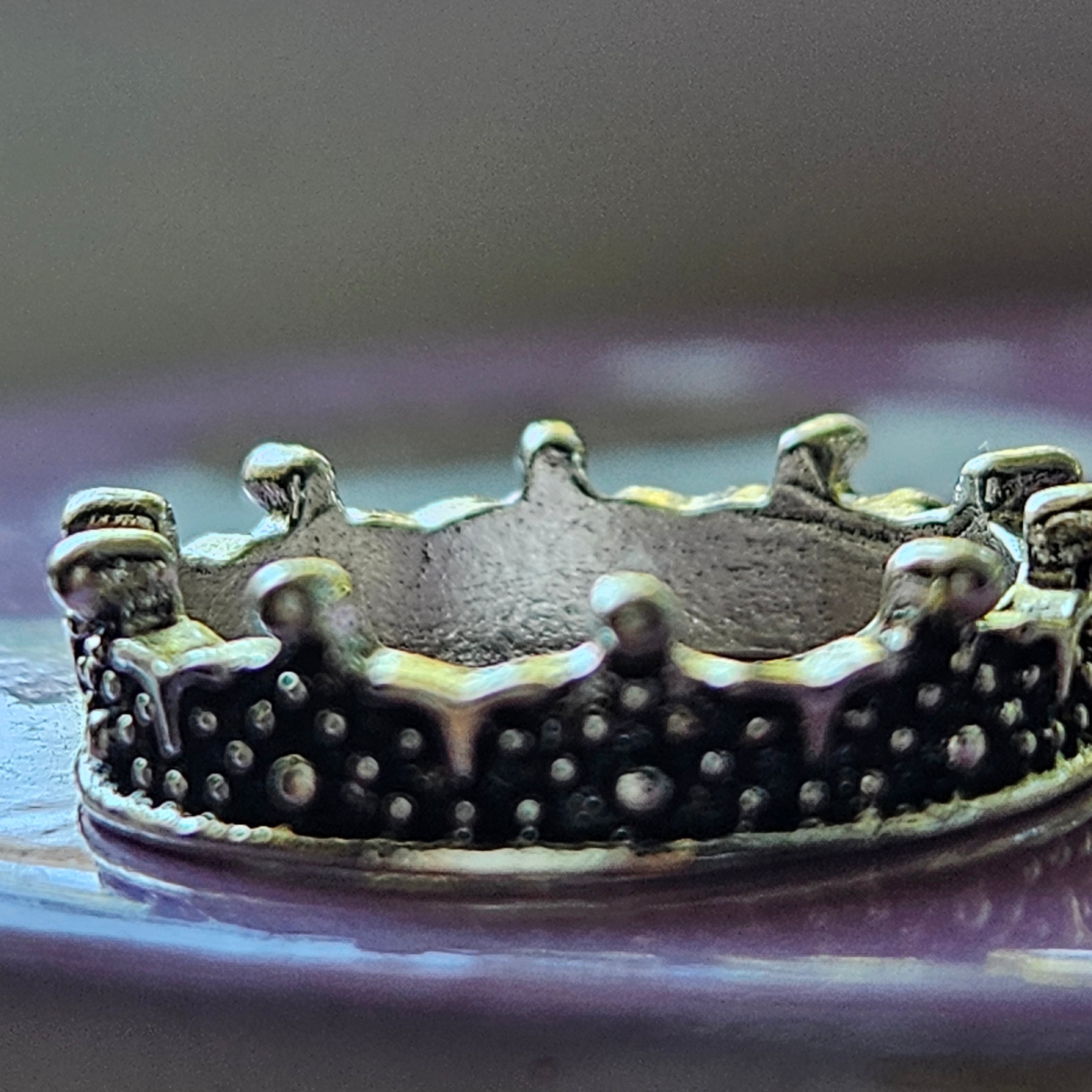 Royal Crown Alloy Silver Plated Ring 5