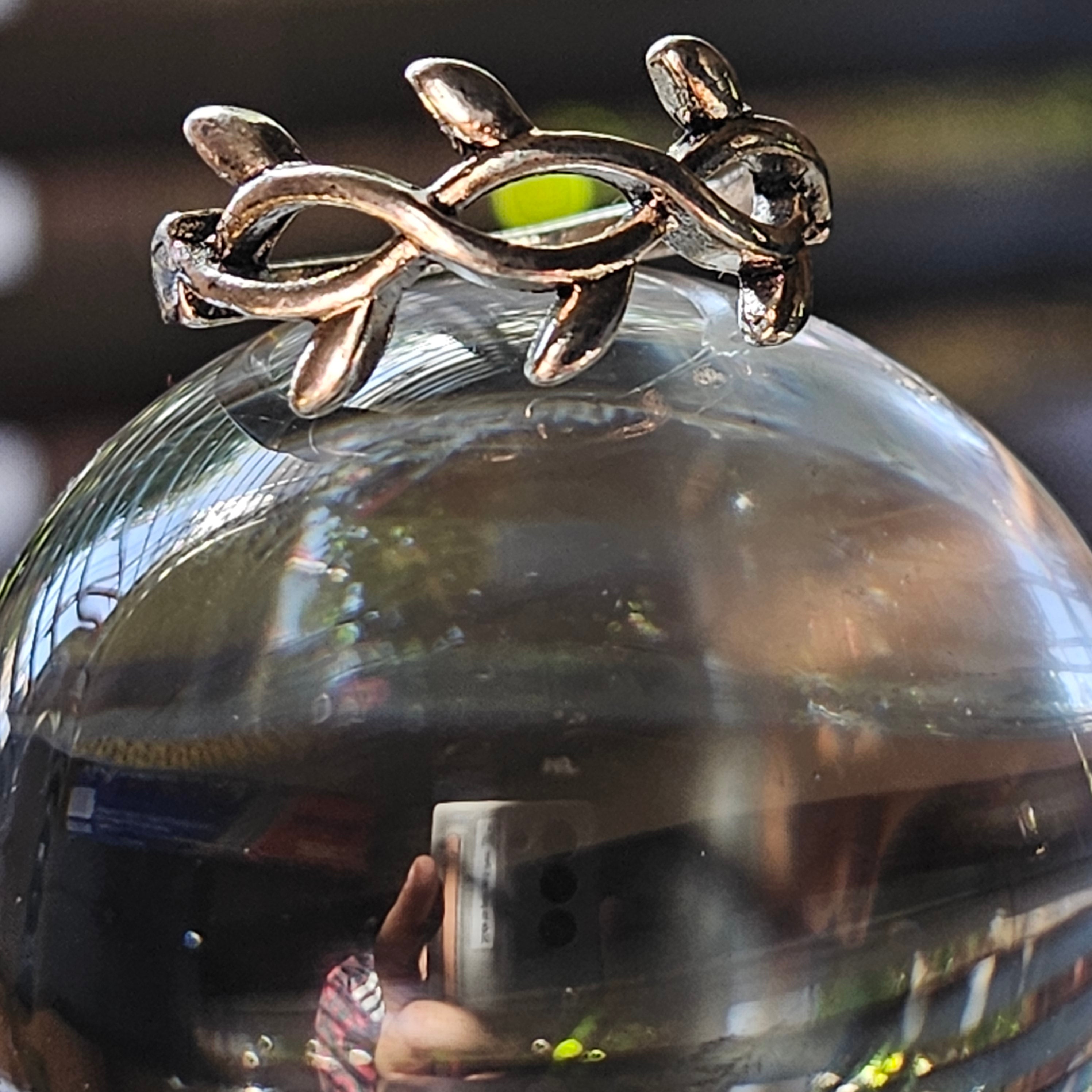 Vine Alloy Silver Plated Ring Size 5.5