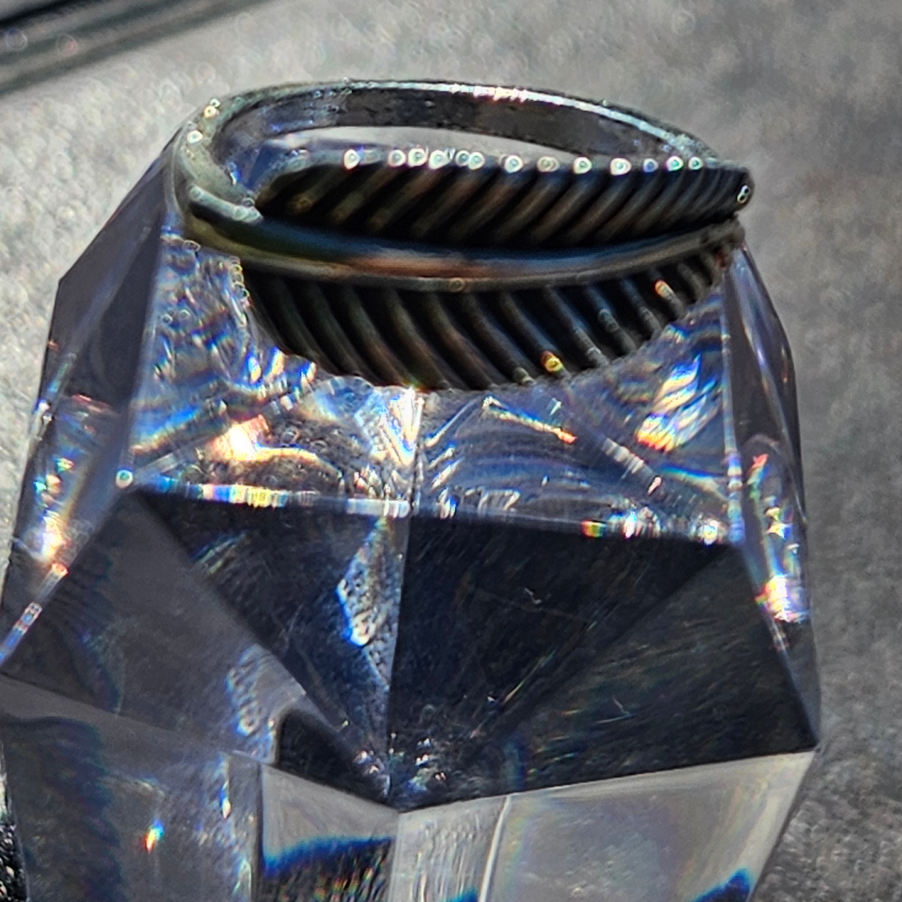 Shiny Alloy Plated Sliver Feather Ring Size 7.5