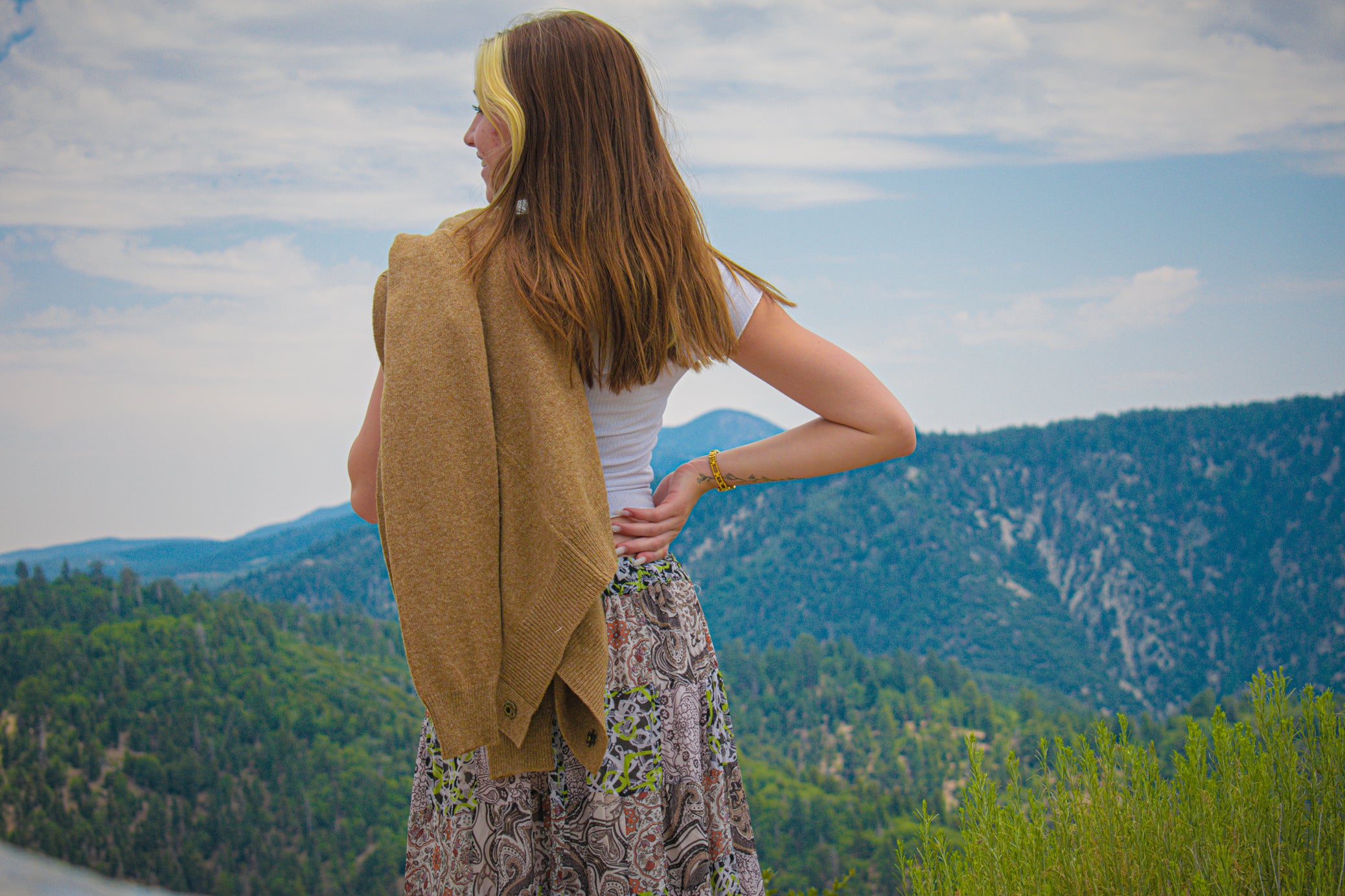 Chloe Wool Knit Mulot Cardigan Made in Italy