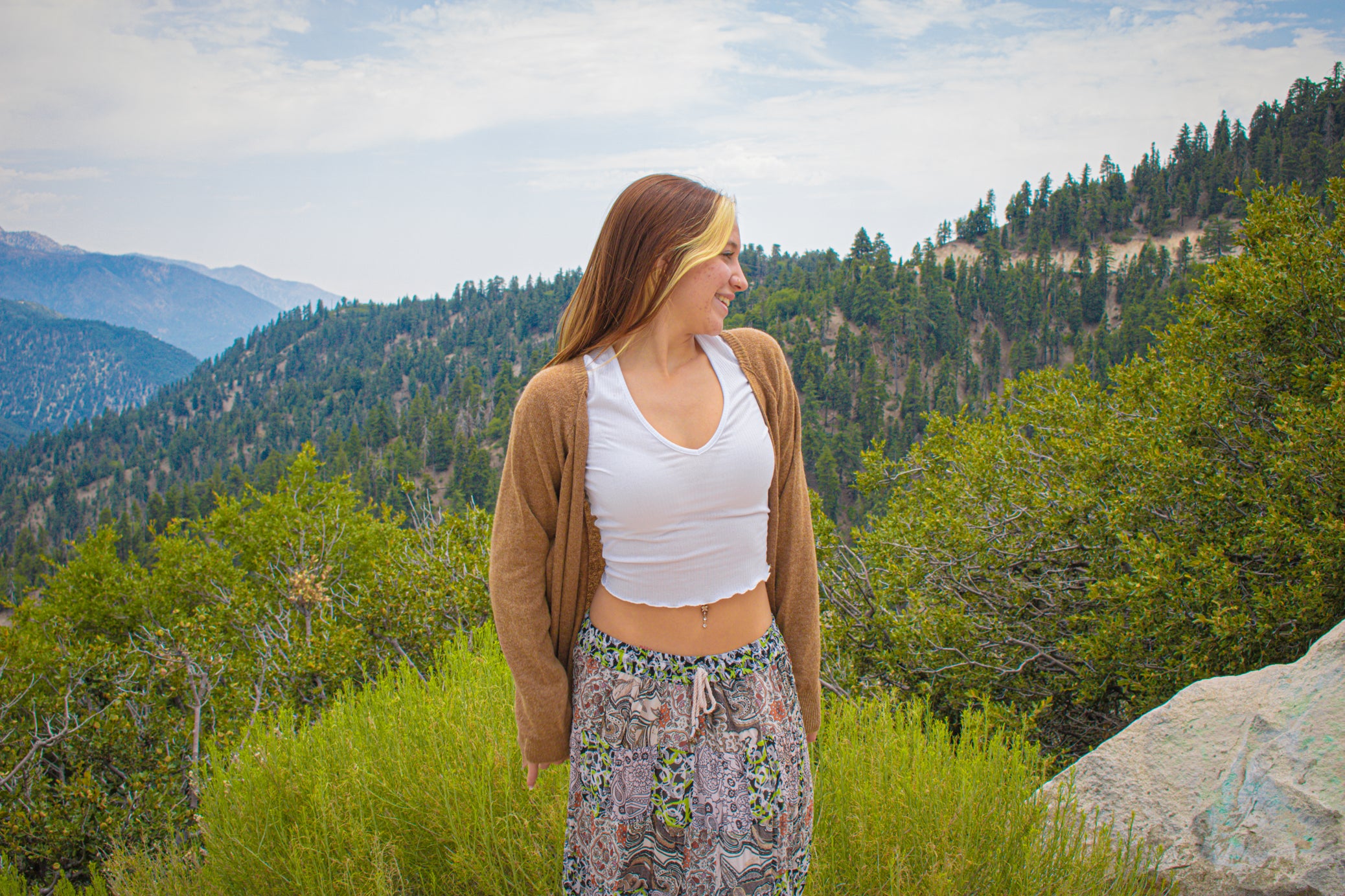 Chloe Wool Knit Mulot Cardigan Made in Italy