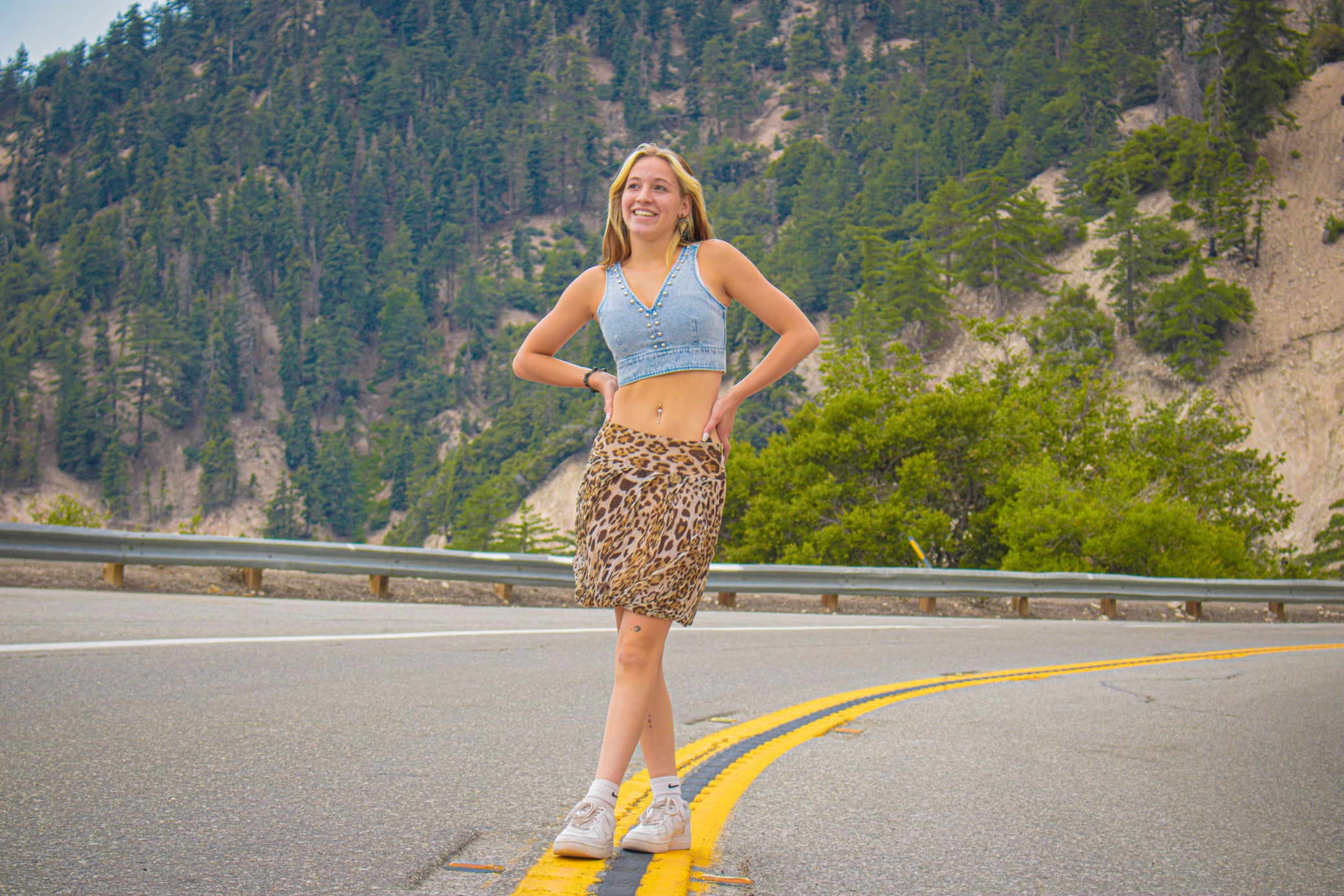 Sinequanone Paris France Leopard Print Short Skirt