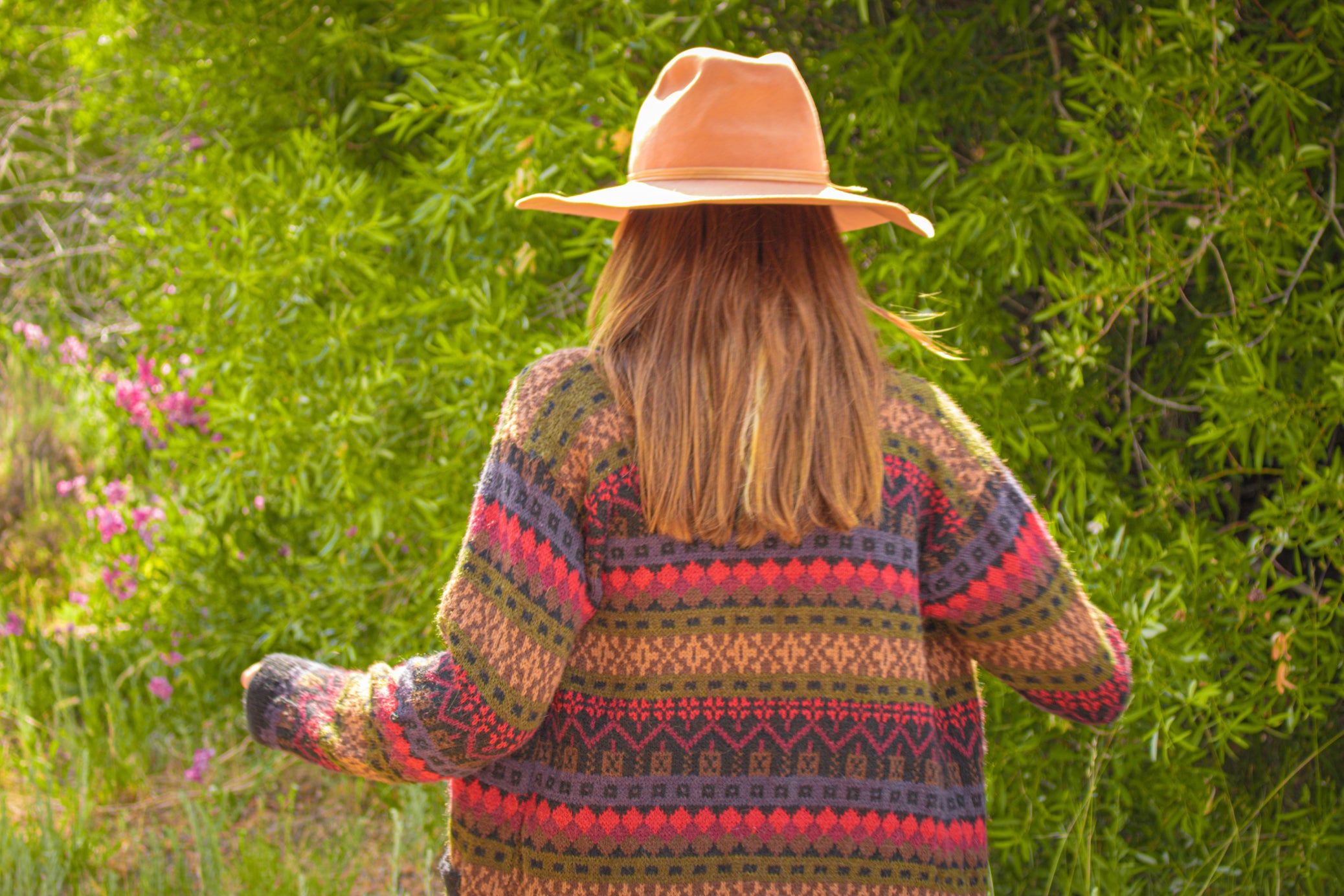 Natur Alpaca Made in Peru Multi - colored Button - Up Cardigan