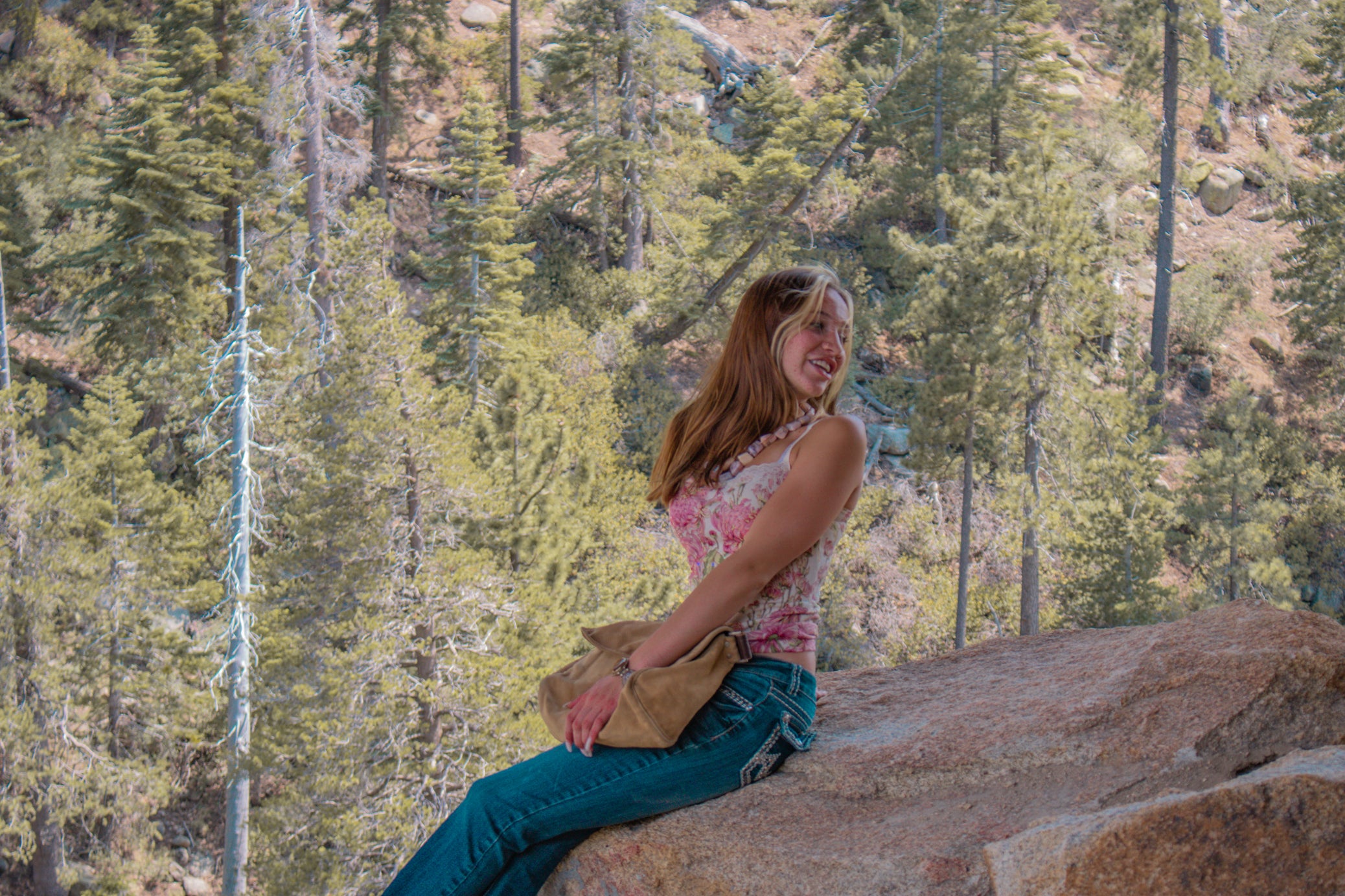 Miss Chic Boot cut Jeans with Jewel Embellishments/Thick White Stitching Embellishing the Butt.